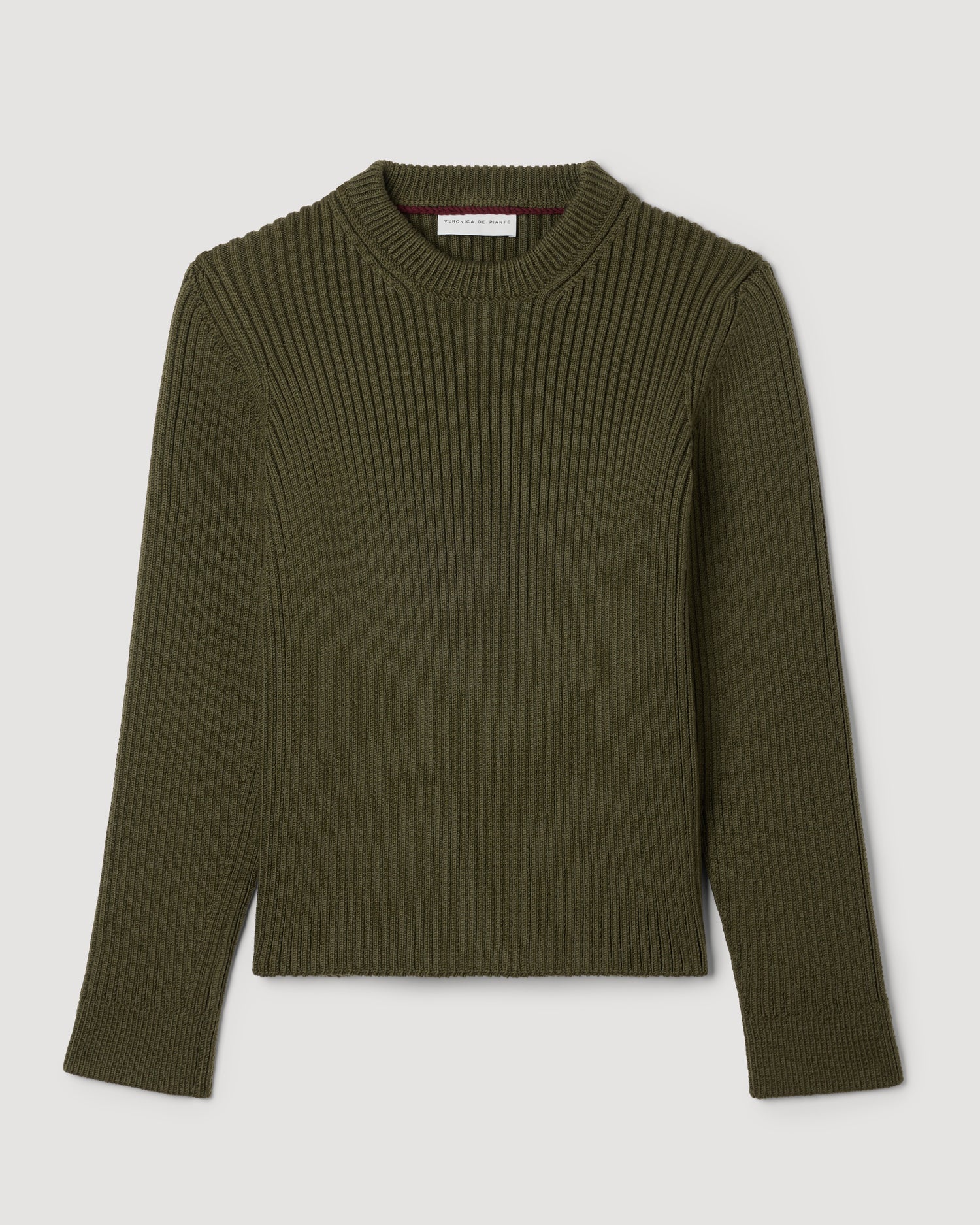 Ivy Sweater in Merino Wool,  Olive
