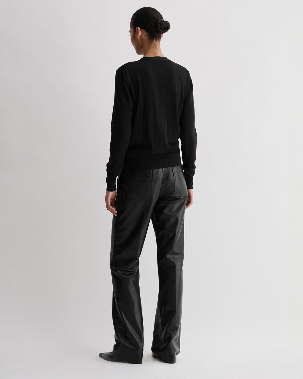 Katie Cardigan in Merino Wool, Black