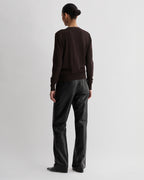 Katie Cardigan in Merino Wool,  Chocolate - Veronica De Piante