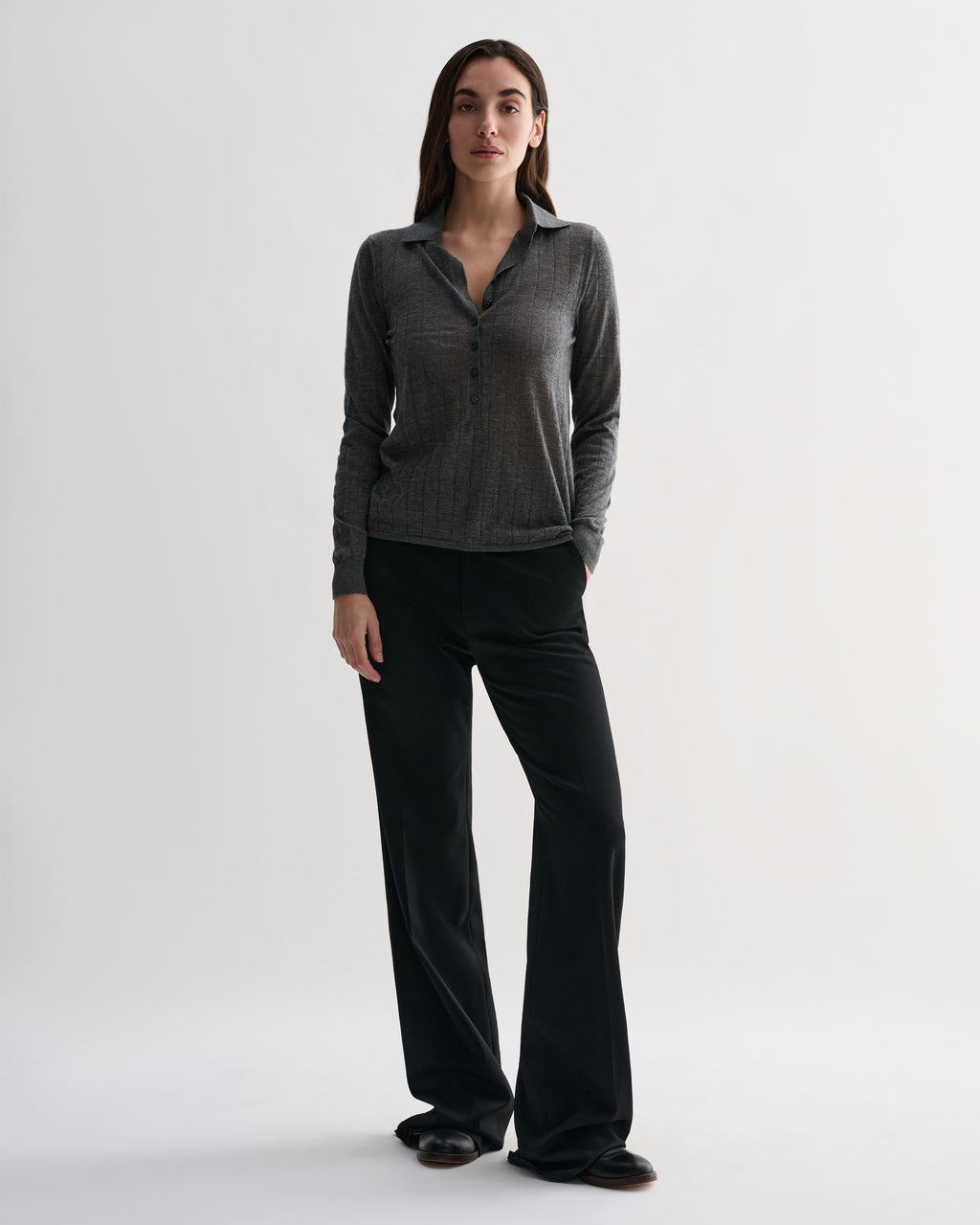 Luna Polo in Cashmere, Grey - Veronica De Piante