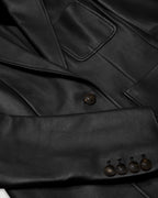 Faye Jacket in Nappa Leather, Black - Veronica De Piante