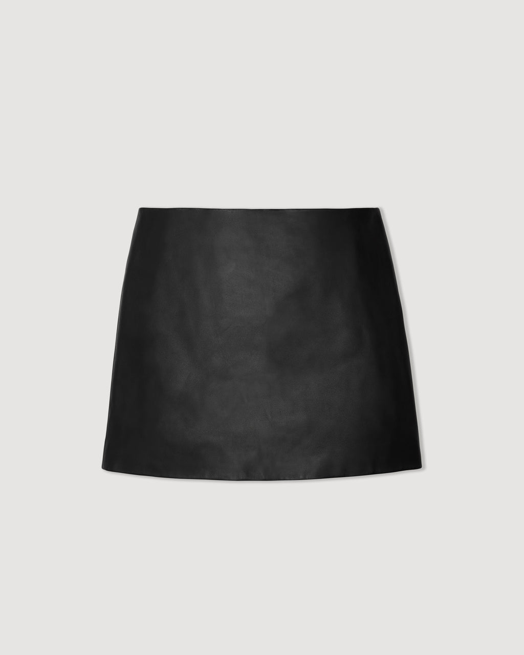Cecily Skirt in Nappa Leather, Black - Veronica De Piante