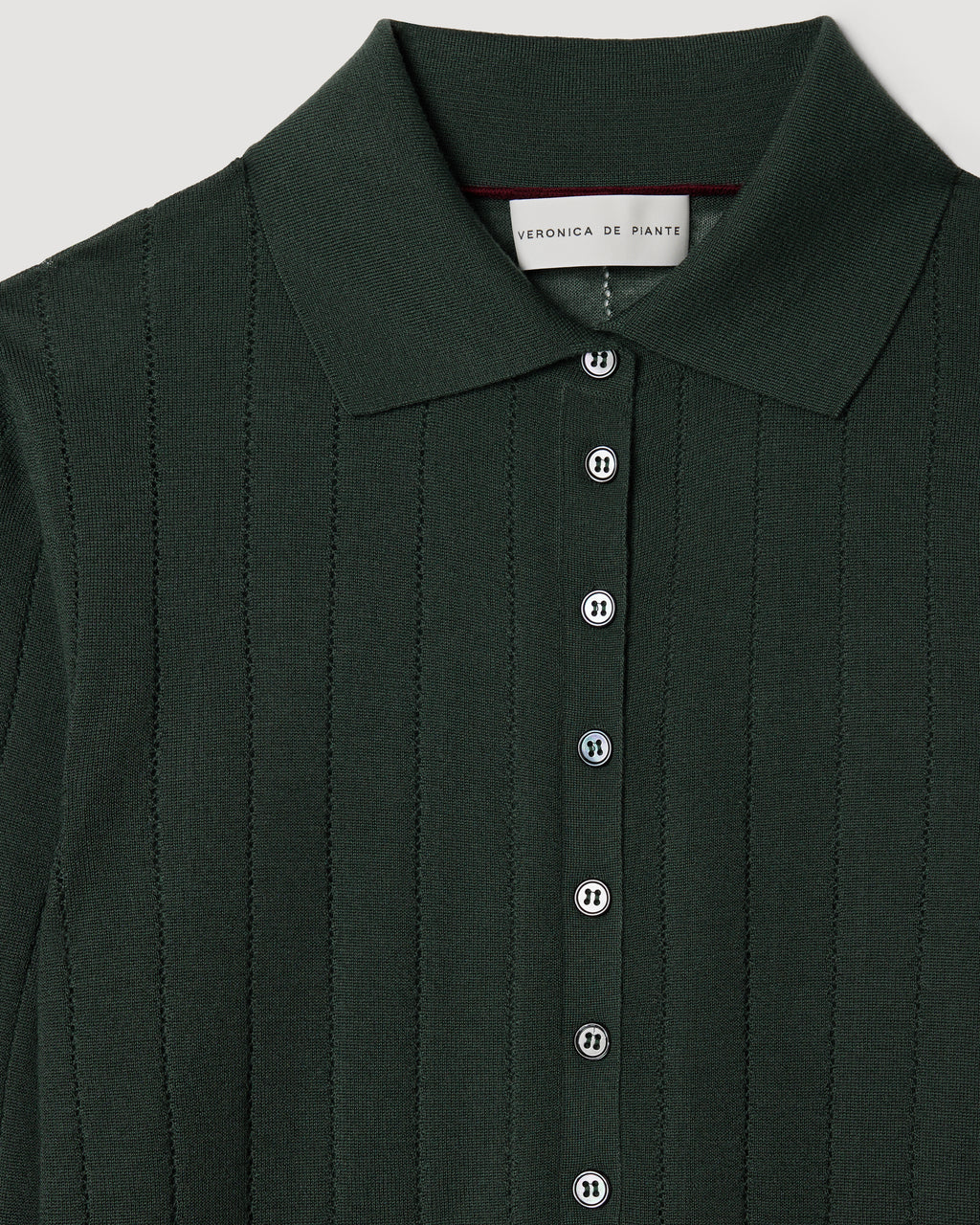Luna Polo in Cashmere, Emerald Green - Veronica De Piante