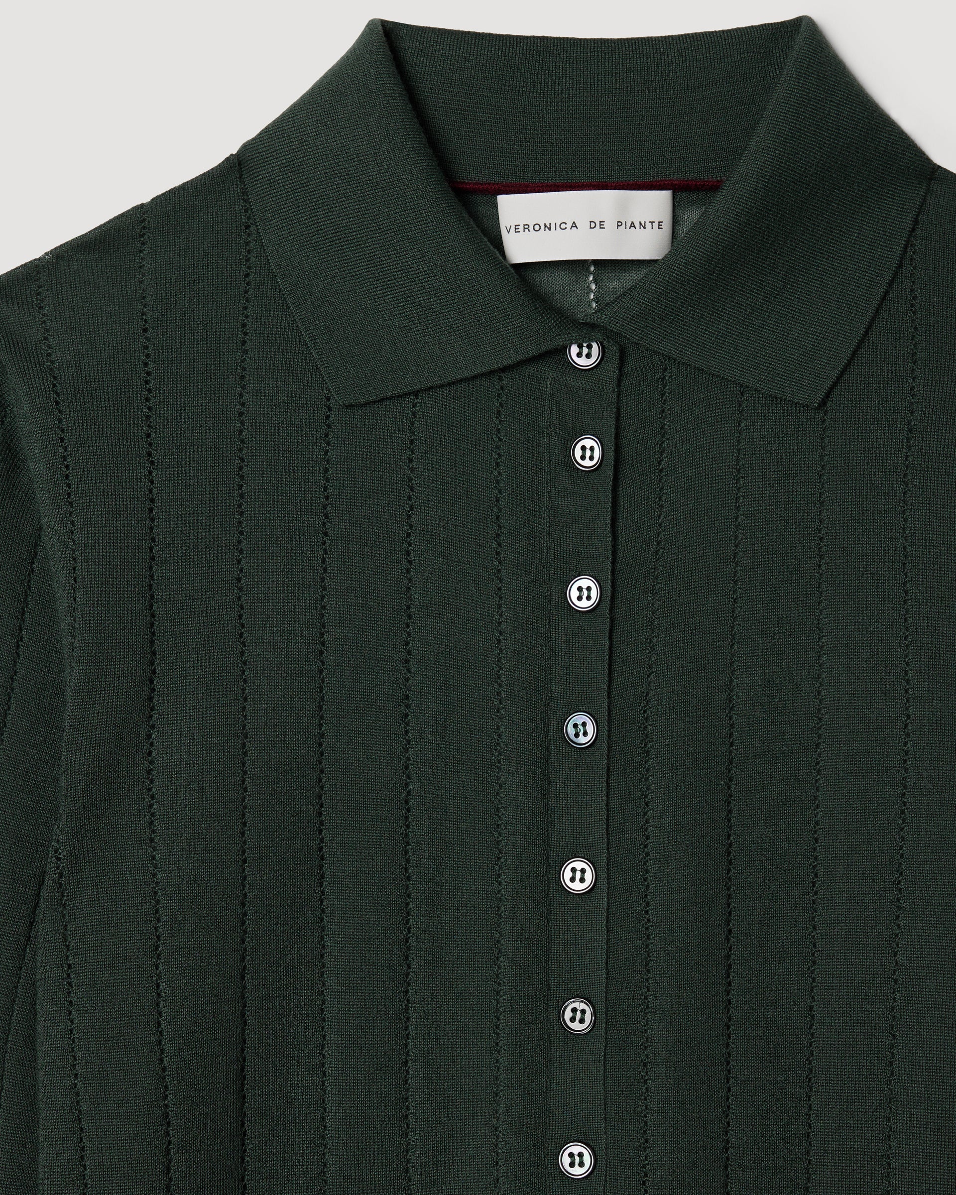 Luna Polo in Cashmere, Emerald Green - Veronica De Piante
