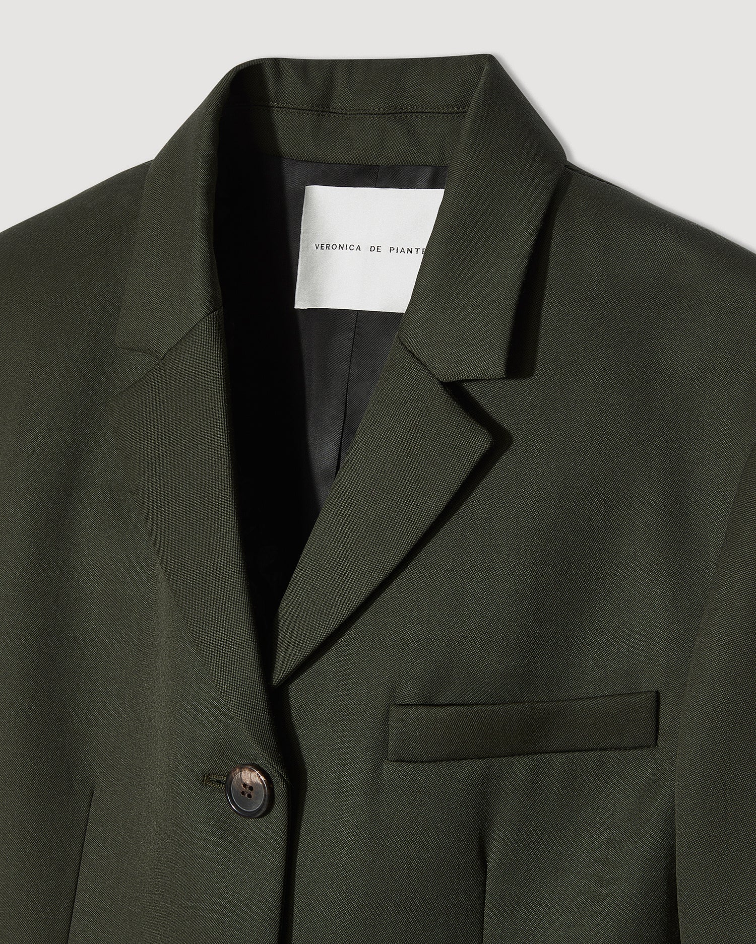 Manon Coat in Wool, Pine Green