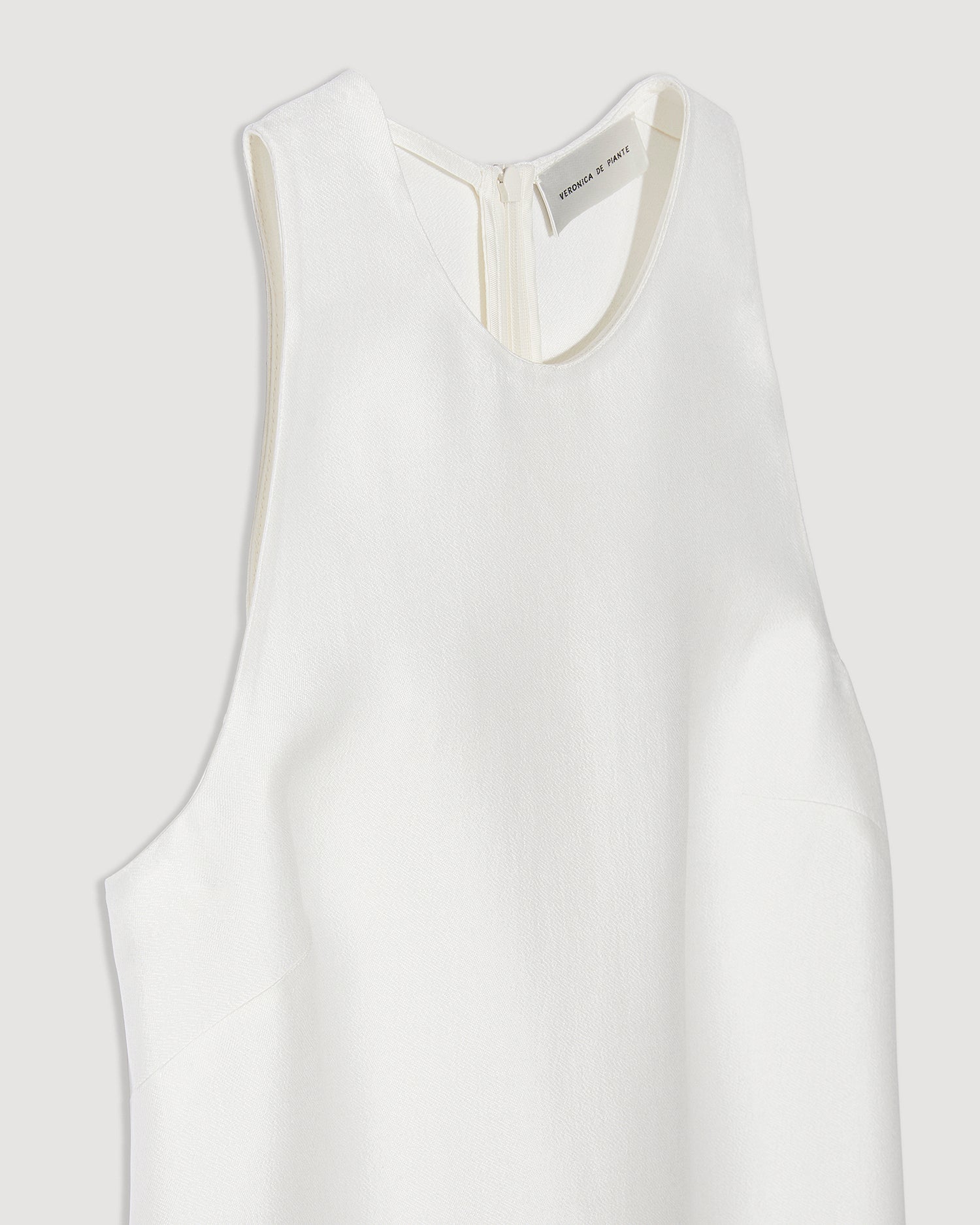 Helene Dress in Washed Mikado Silk, White