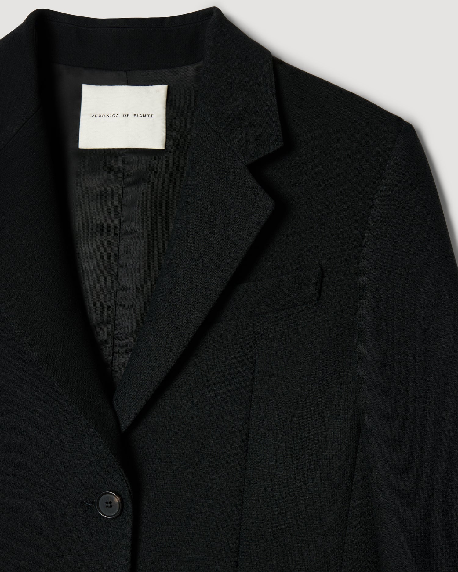 Enrico Jacket in Wool Viscose, Black