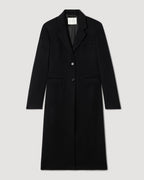 Freya Coat in Cashmere, Black - Veronica De Piante