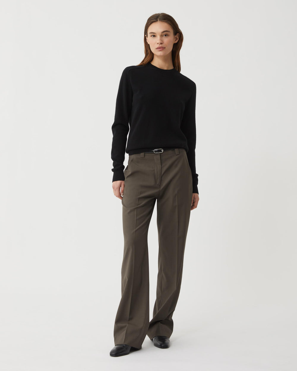 Winnie Sweater in Wool Cashmere, Black