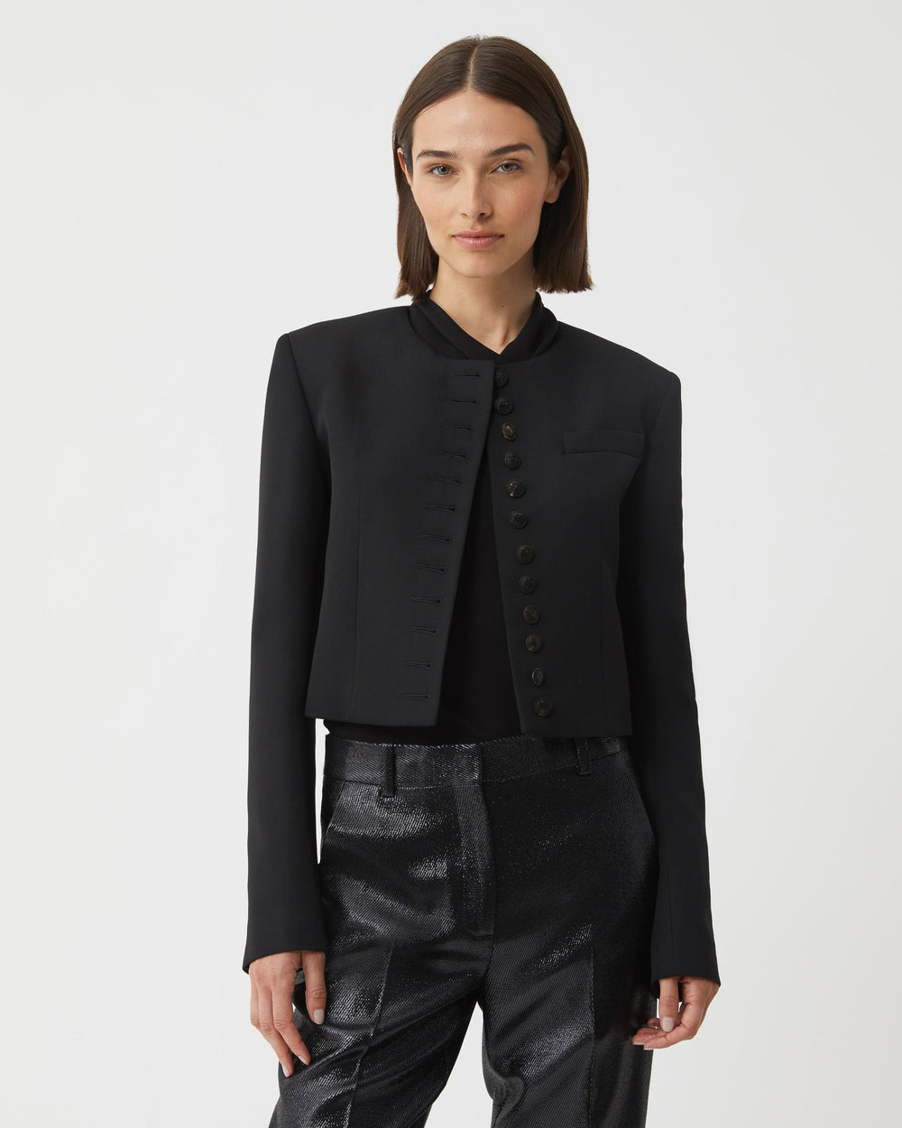 Maeve Jacket in Wool, Black