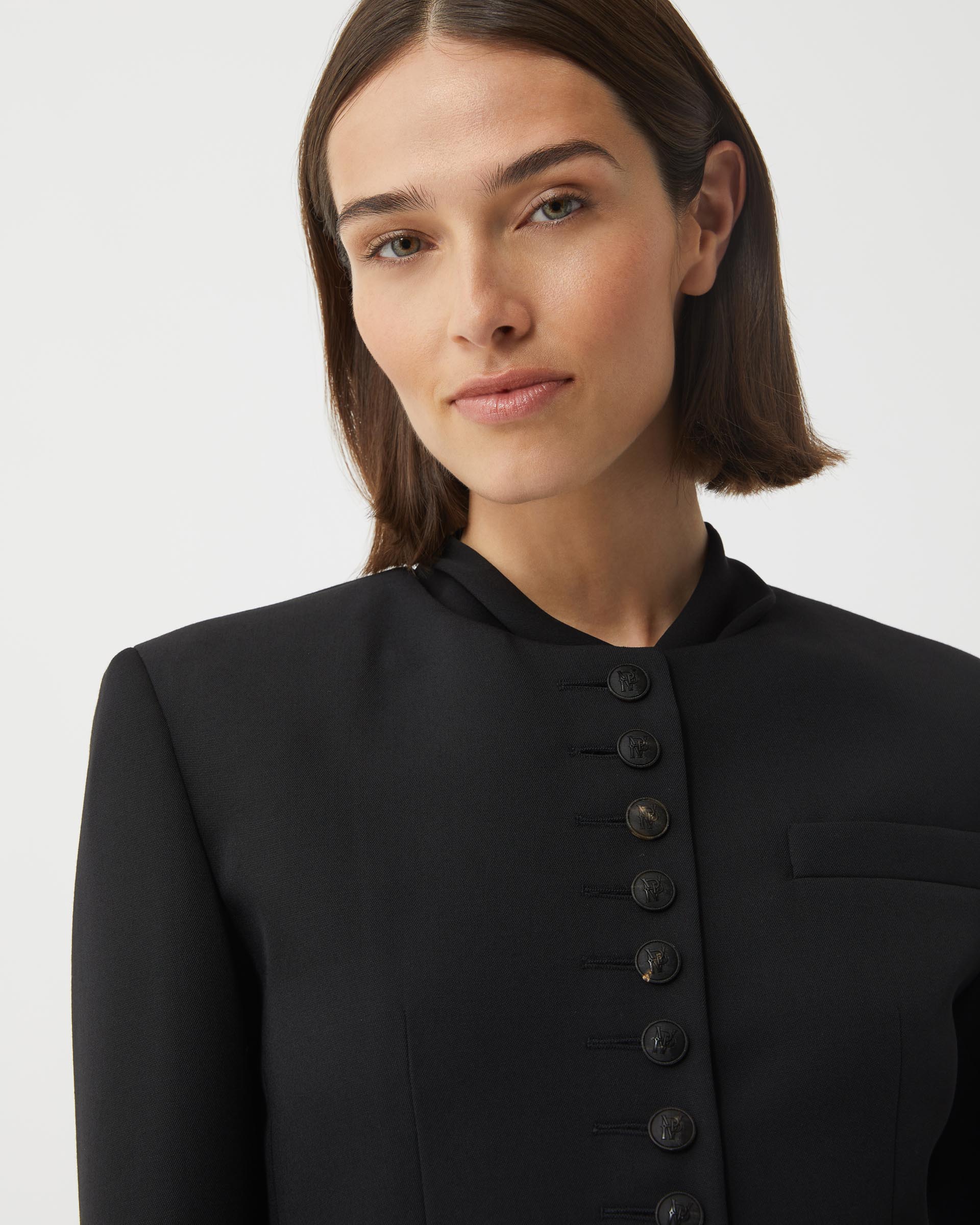 Maeve Jacket in Wool, Black