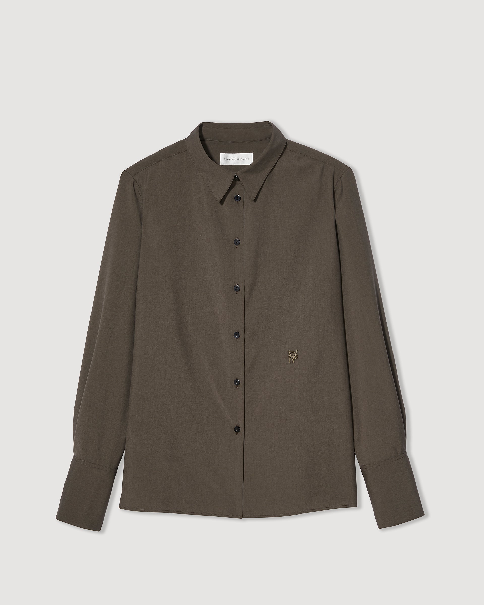 Paloma Shirt in Light Wool, Misty Green