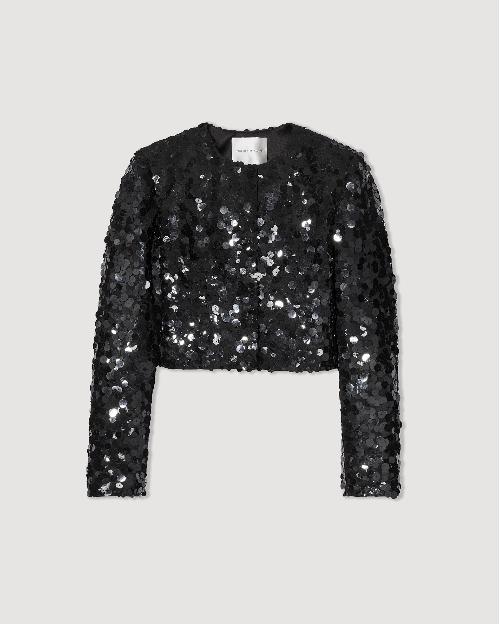 Maeve Jacket in Chaos Sequin, Black