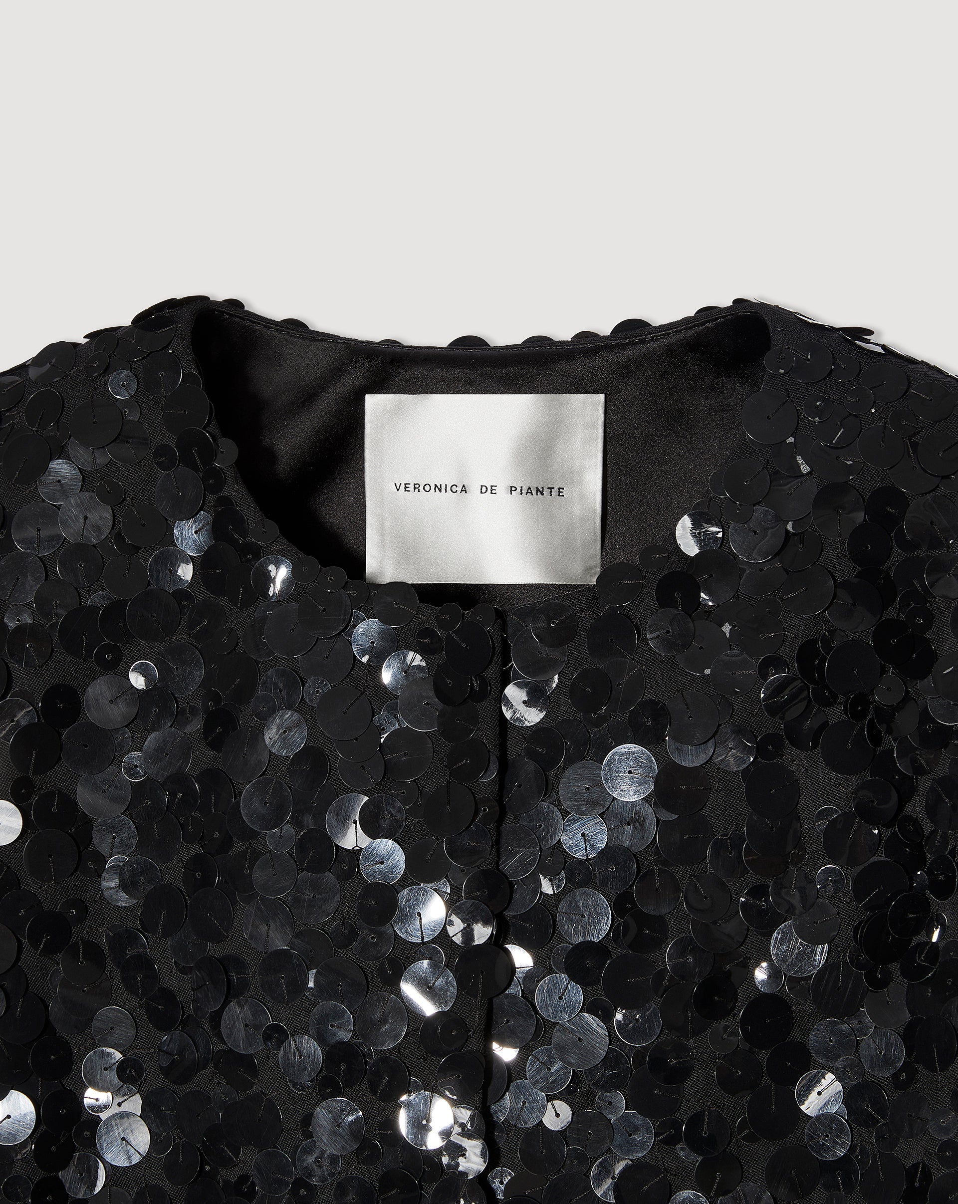 Maeve Jacket in Chaos Sequin, Black