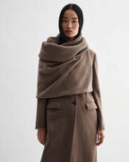 Caro Snood in Wool Cashmere, Camel - Veronica De Piante