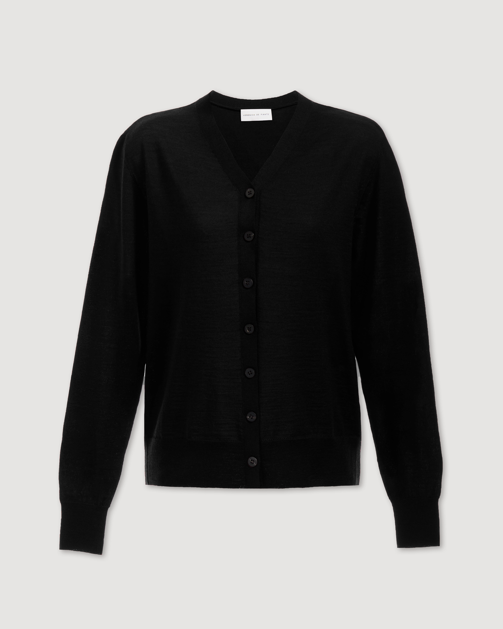 Katie Cardigan in Merino Wool, Black