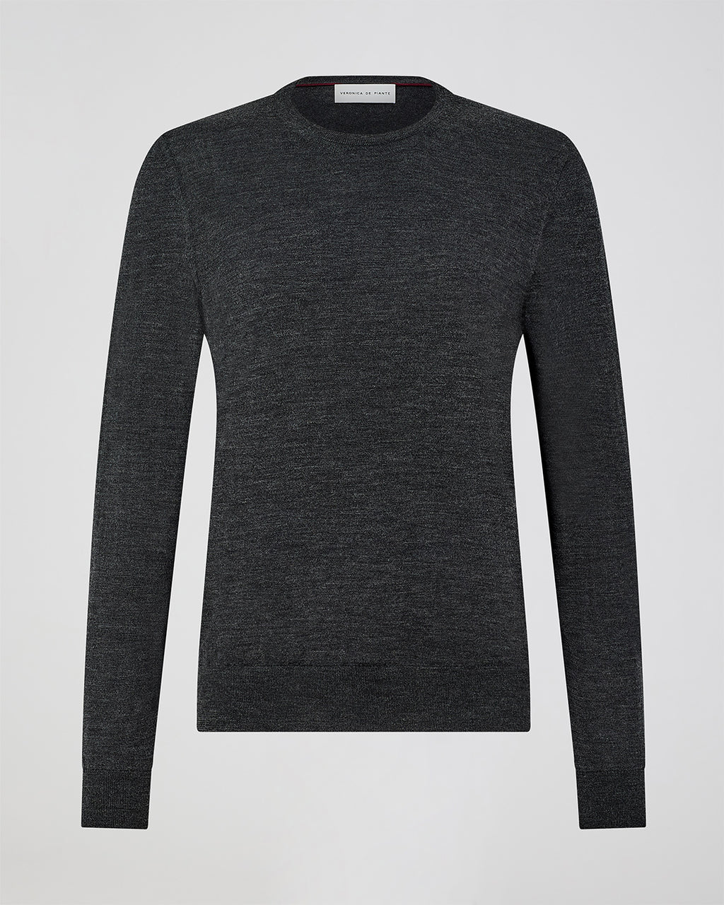 Rae Sweater In Merino Wool, Charcoal