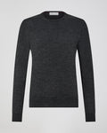Rae Sweater In Merino Wool, Charcoal