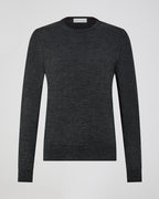 Rae Sweater In Merino Wool, Charcoal