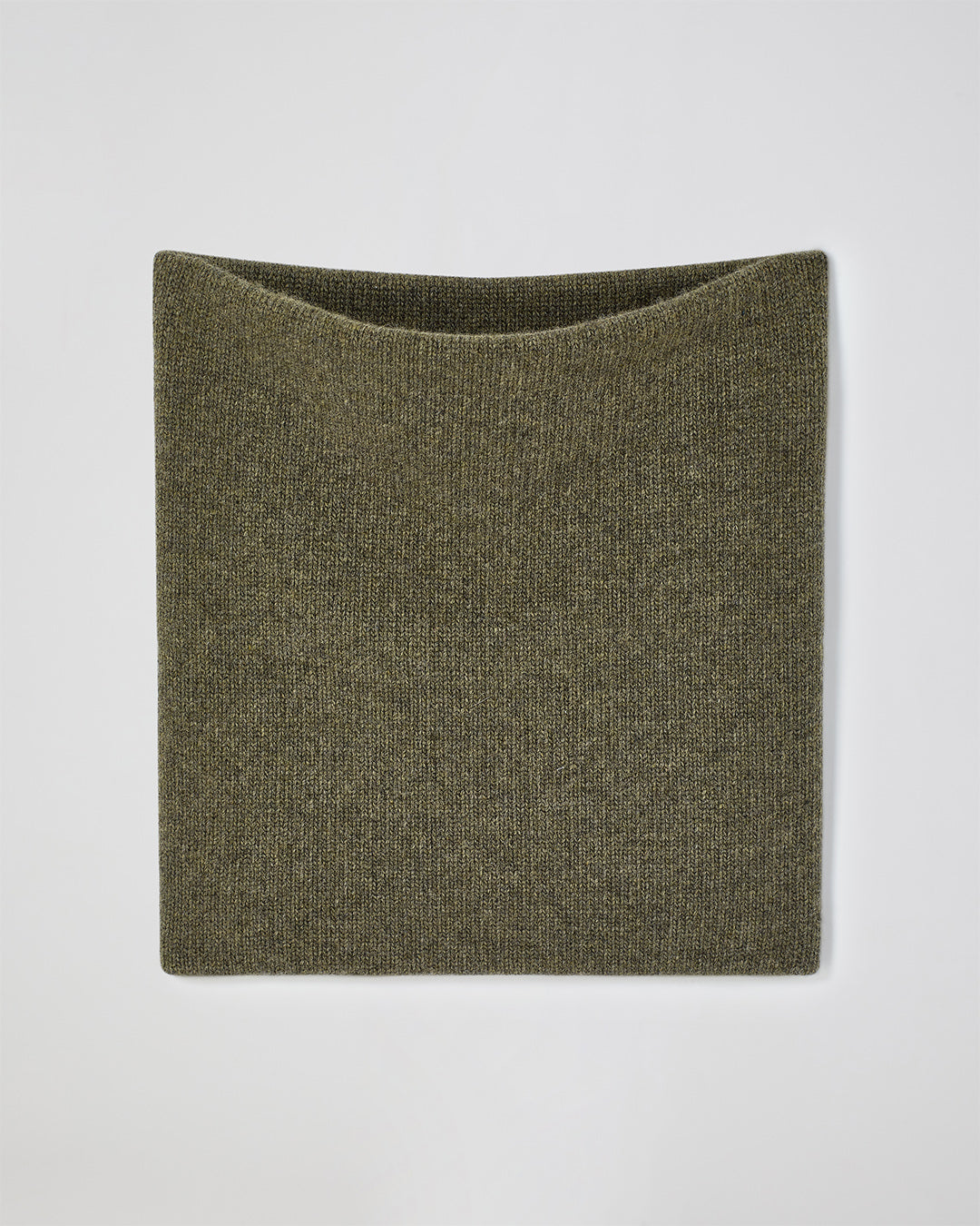 Fleur Snood In Wool Cashmere, Olive