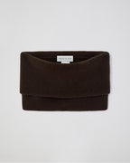 Fleur Snood In Wool Cashmere, Chocolate