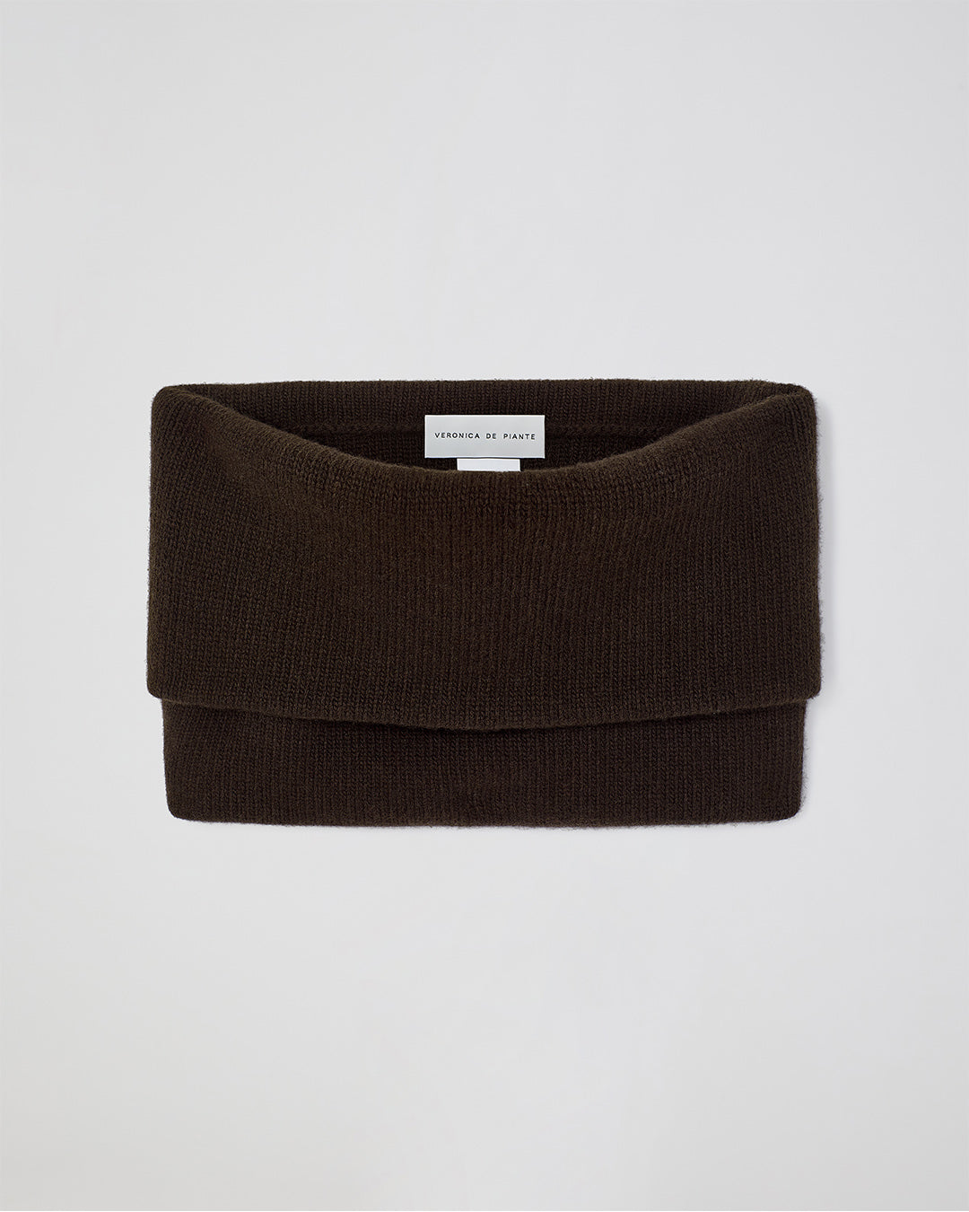 Fleur Snood In Wool Cashmere, Chocolate