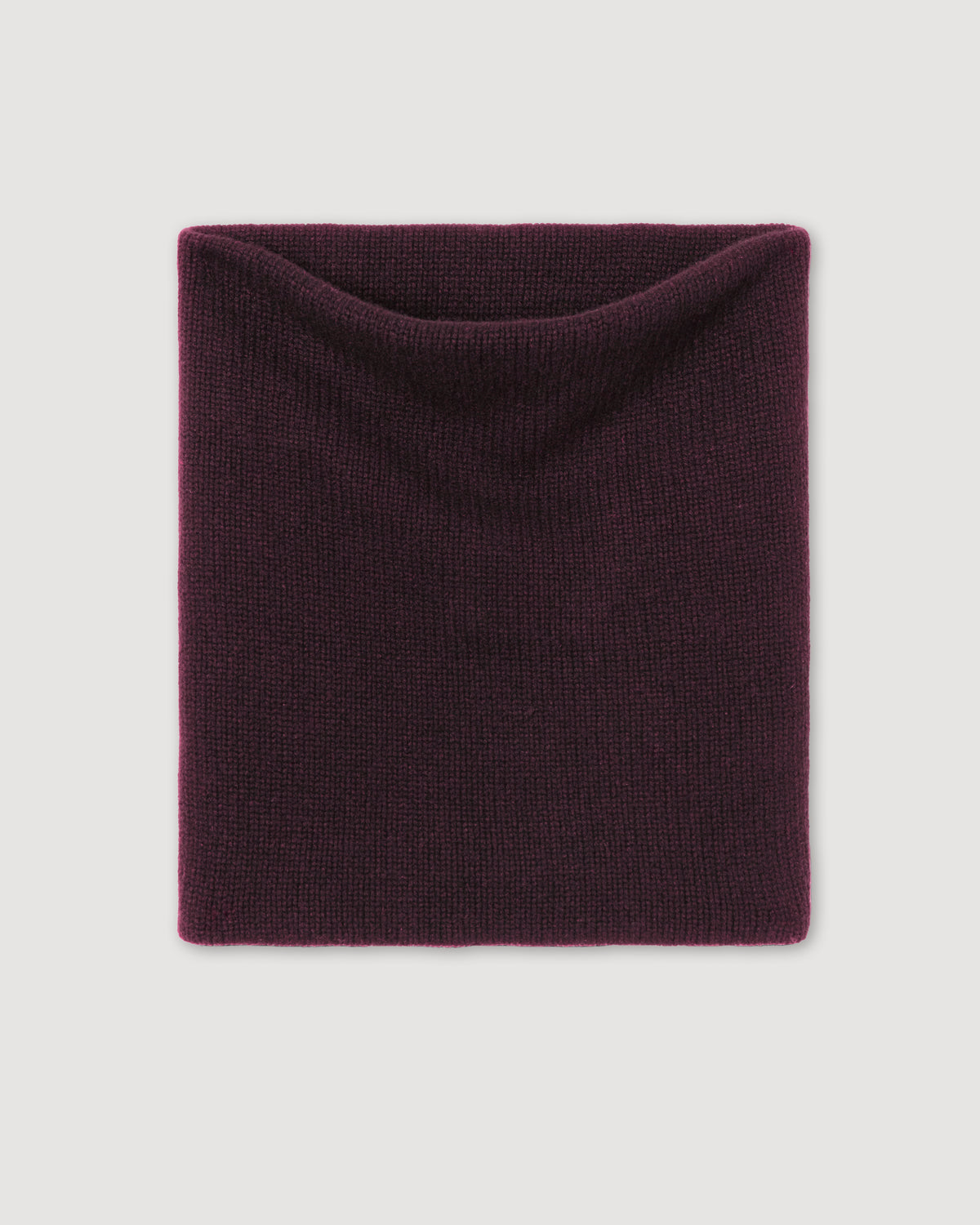 Fleur Snood in Wool Cashmere, Deep Plum