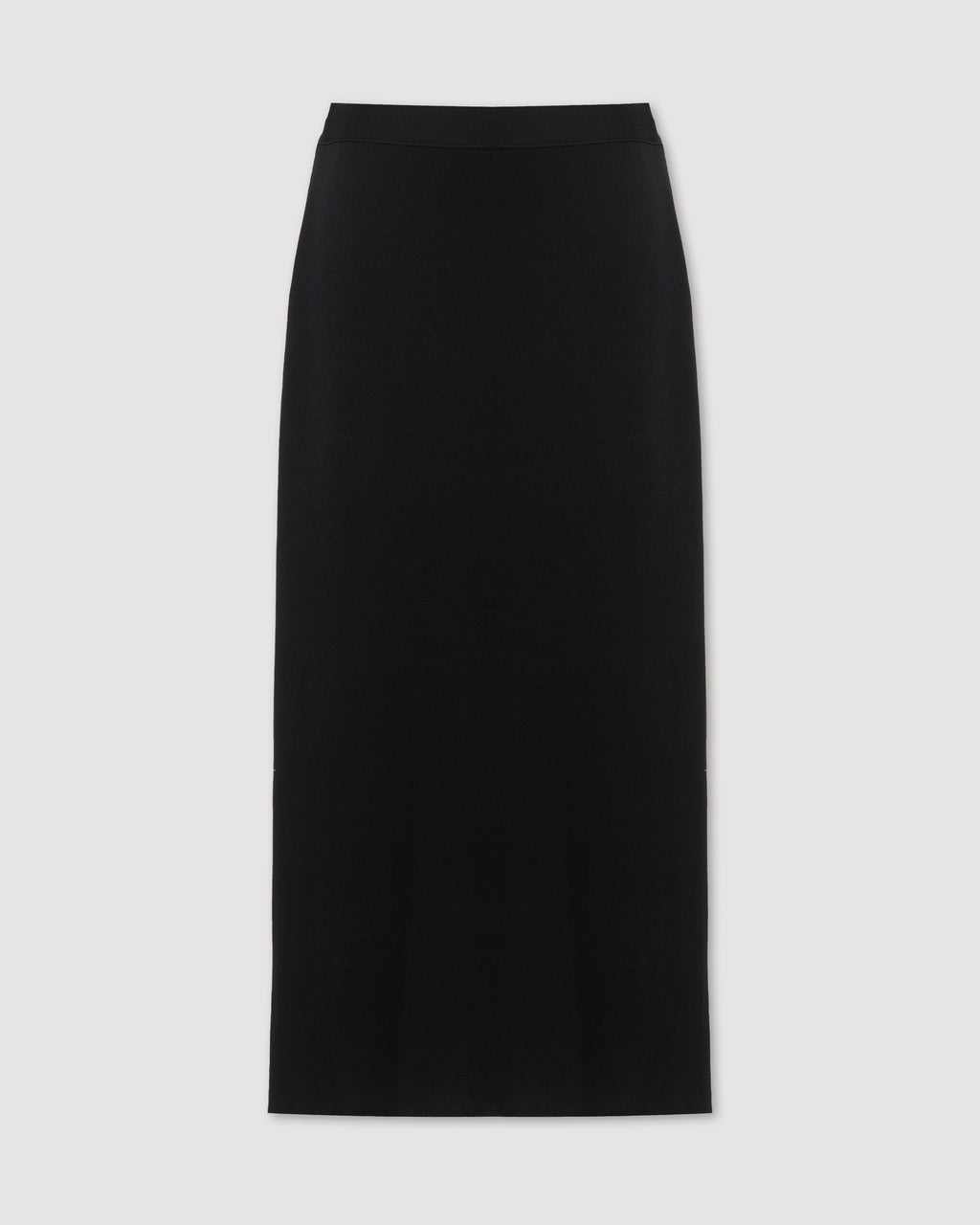 Caterina Skirt in Silk Knit, Black - Veronica De Piante