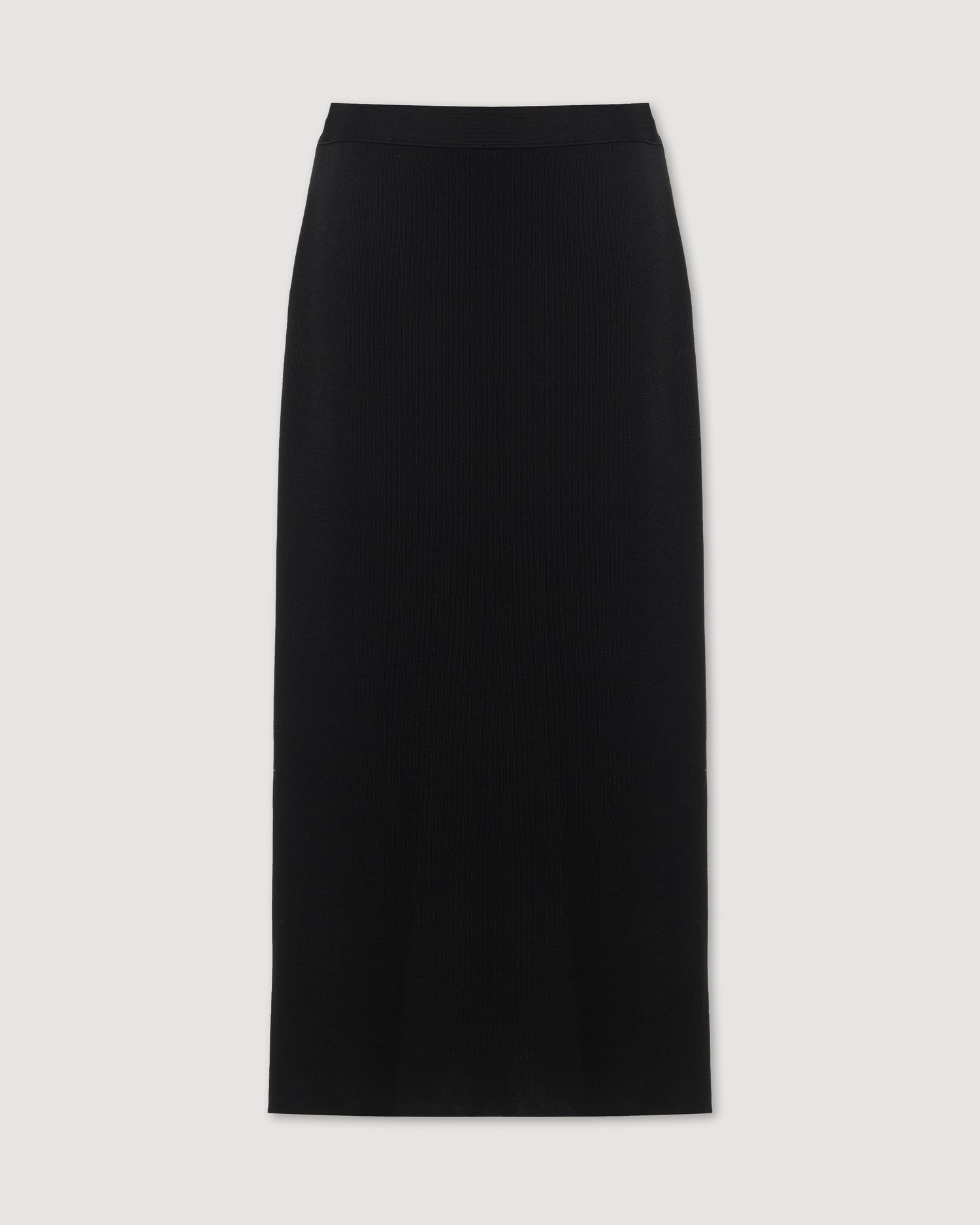 Caterina Skirt in Silk Knit, Black