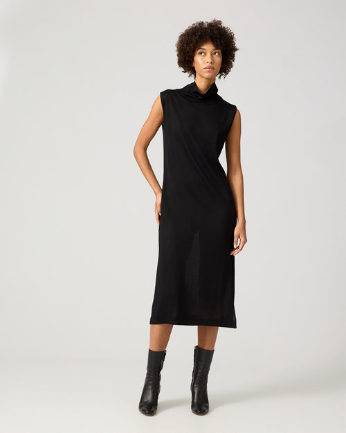 Delia Knit Dress, Black