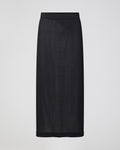 Leo Knit Skirt In Viscose, Black