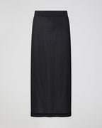 Leo Knit Skirt In Viscose, Black