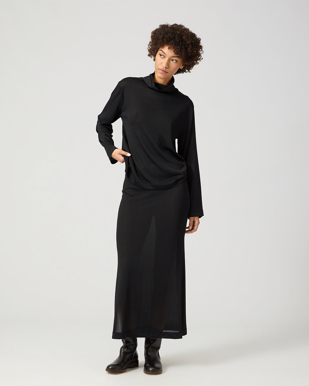 Alain Sweater In Knit, Black