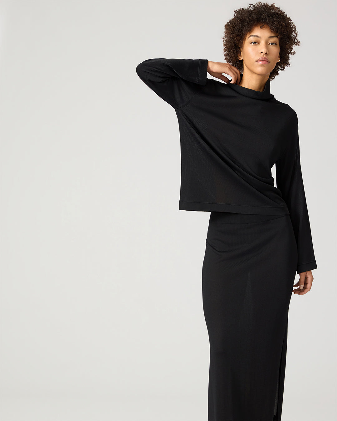 Alain Sweater In Knit, Black