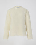 Aline Sweater In Wool-Silk Boucle, Cream