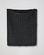 Lee Snood In Wool-Silk Boucle, Dark Gray Melange