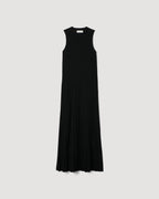 Zeta Dress in Silk Knit, Black - Veronica De Piante