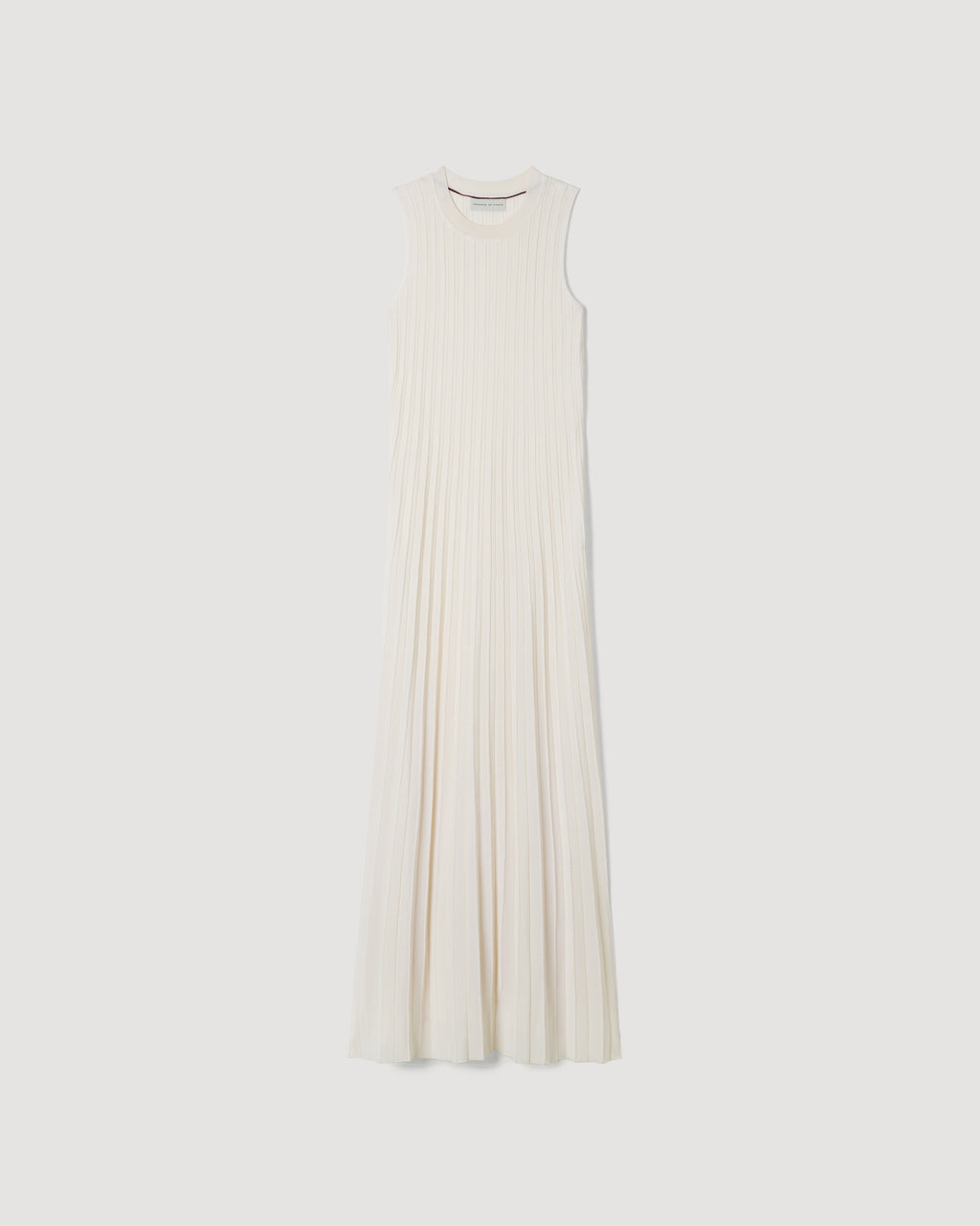 Zeta Dress in Silk Knit, White - Veronica De Piante