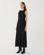 Zeta Dress in Silk Knit, Black - Veronica De Piante