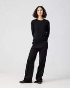 Rae Sweater In Merino Wool, Black
