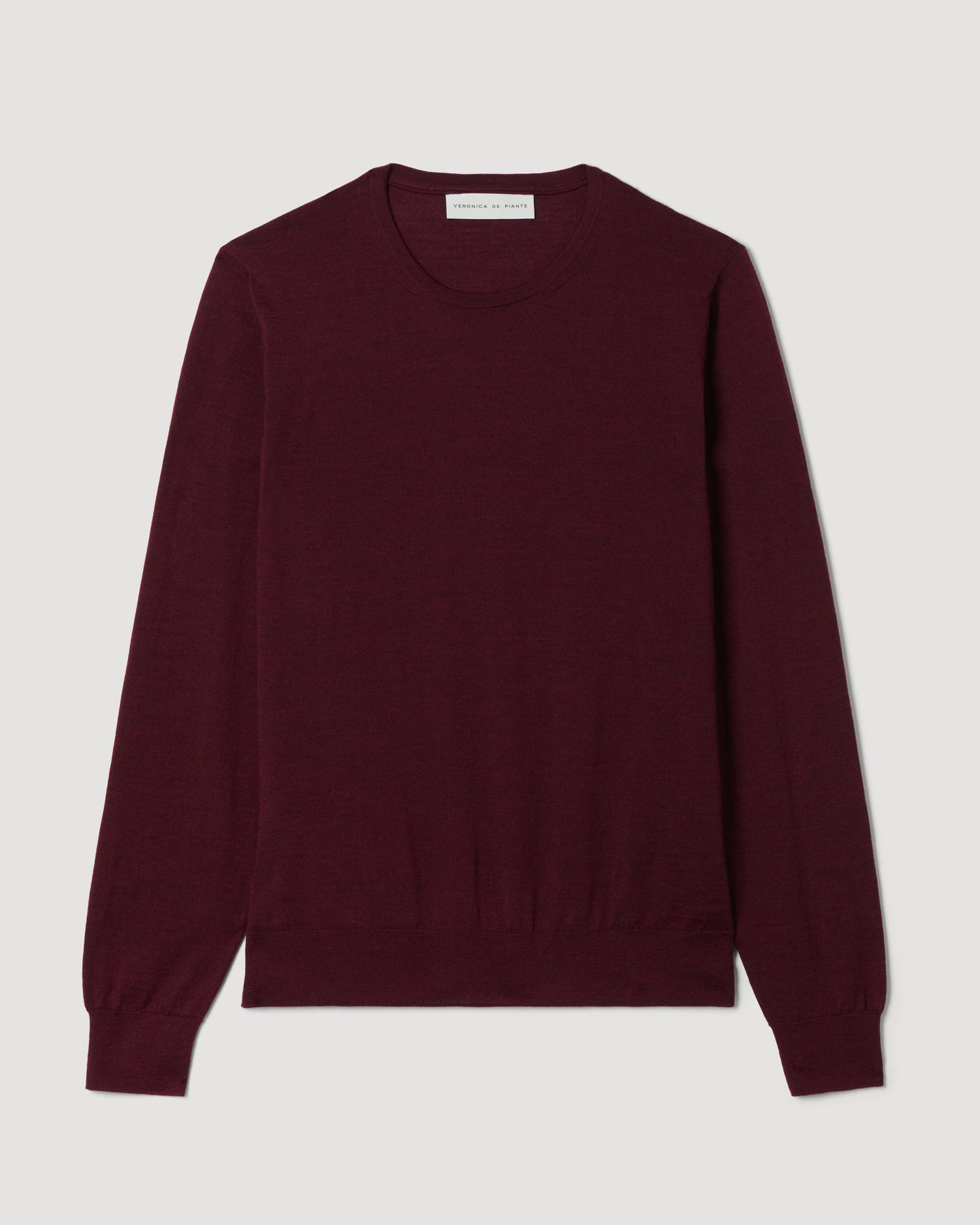 Rae Sweater in Merino Wool, Garnet