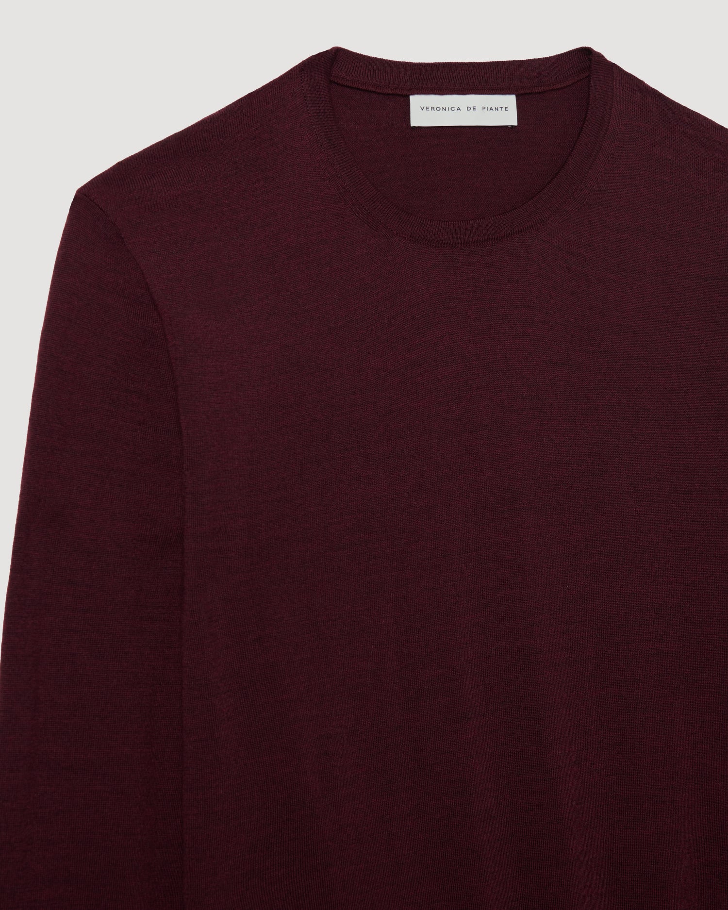 Rae Sweater in Merino Wool, Garnet