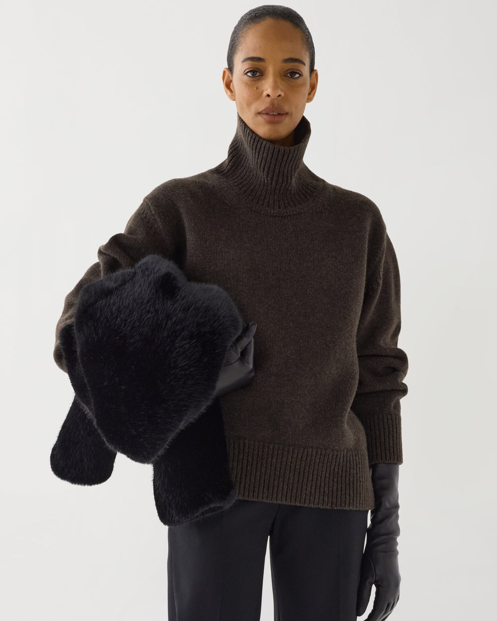 Delphine Sweater in Wool Cashmere,  Borsalino