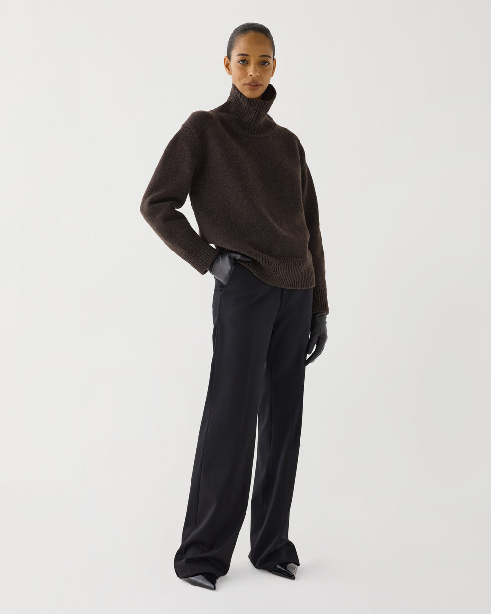 Delphine Sweater in Wool Cashmere,  Borsalino