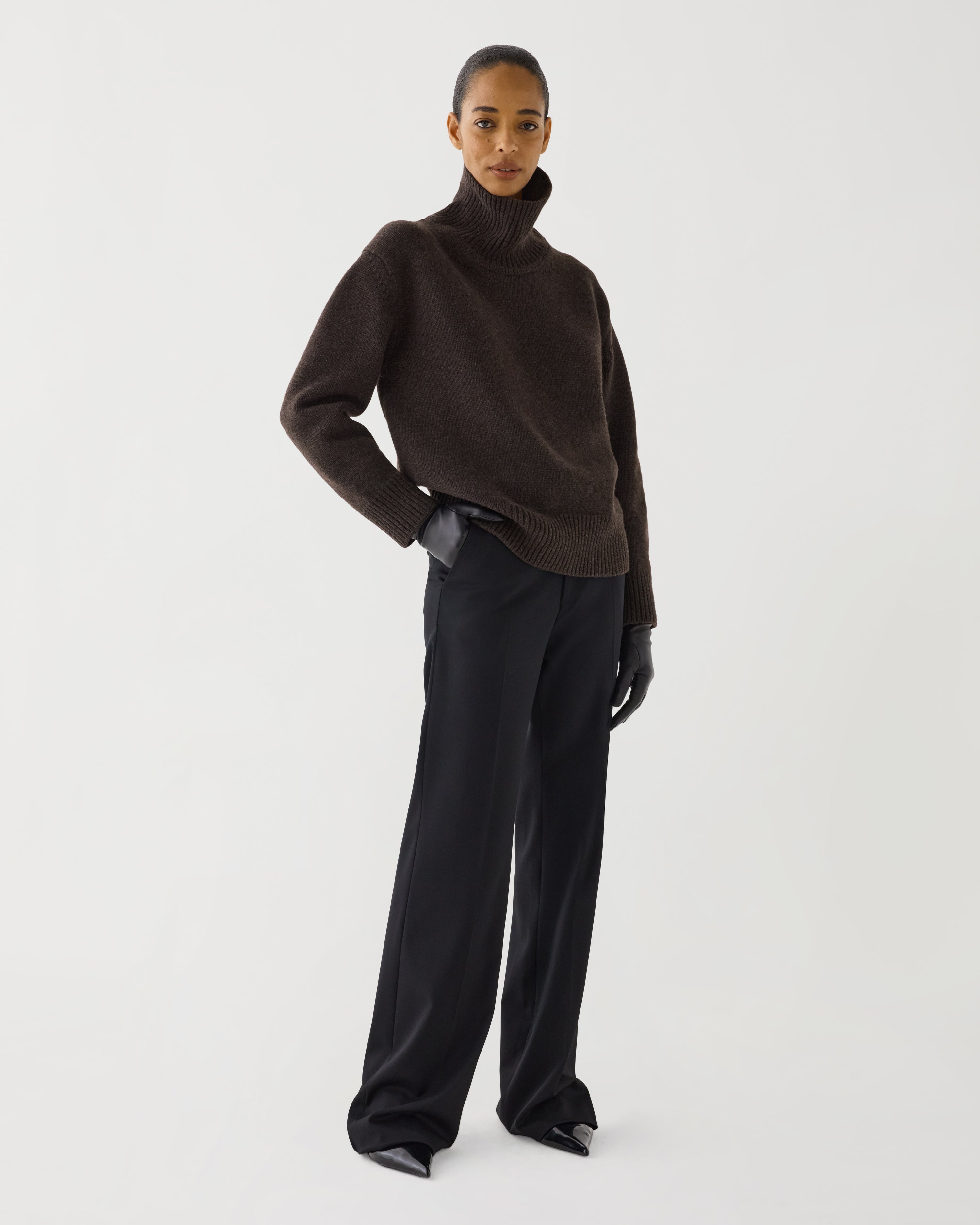Delphine Sweater in Wool Cashmere,  Borsalino