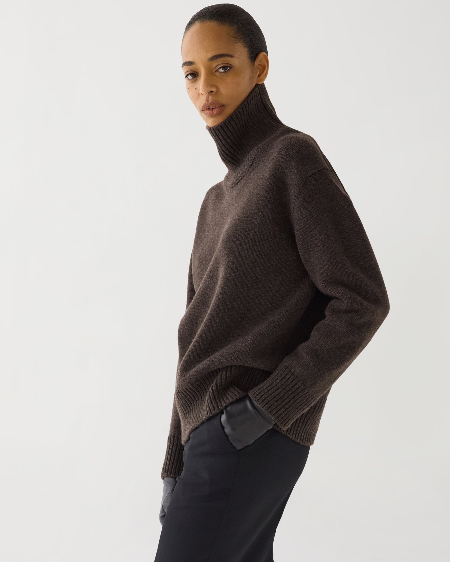 Delphine Sweater in Wool Cashmere,  Borsalino