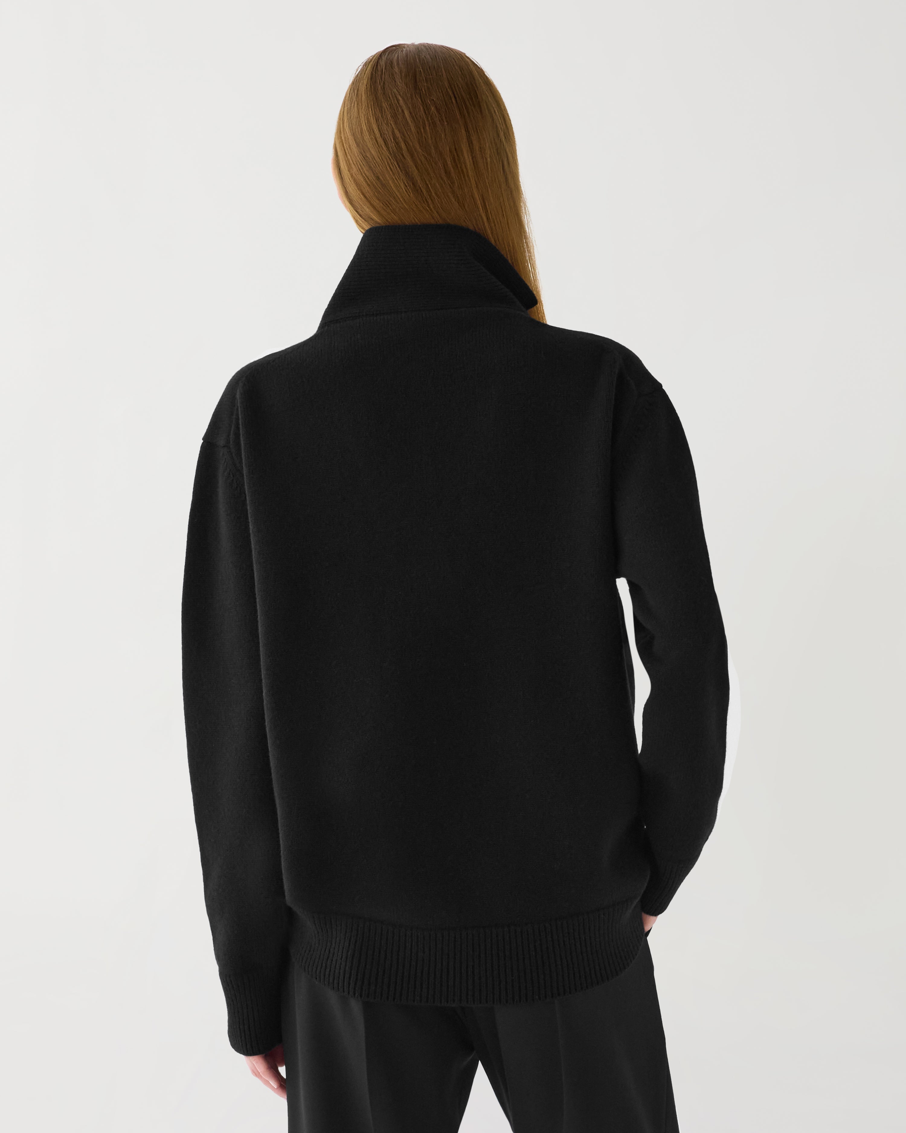 Emilie Sweater in Wool Cashmere,  Black