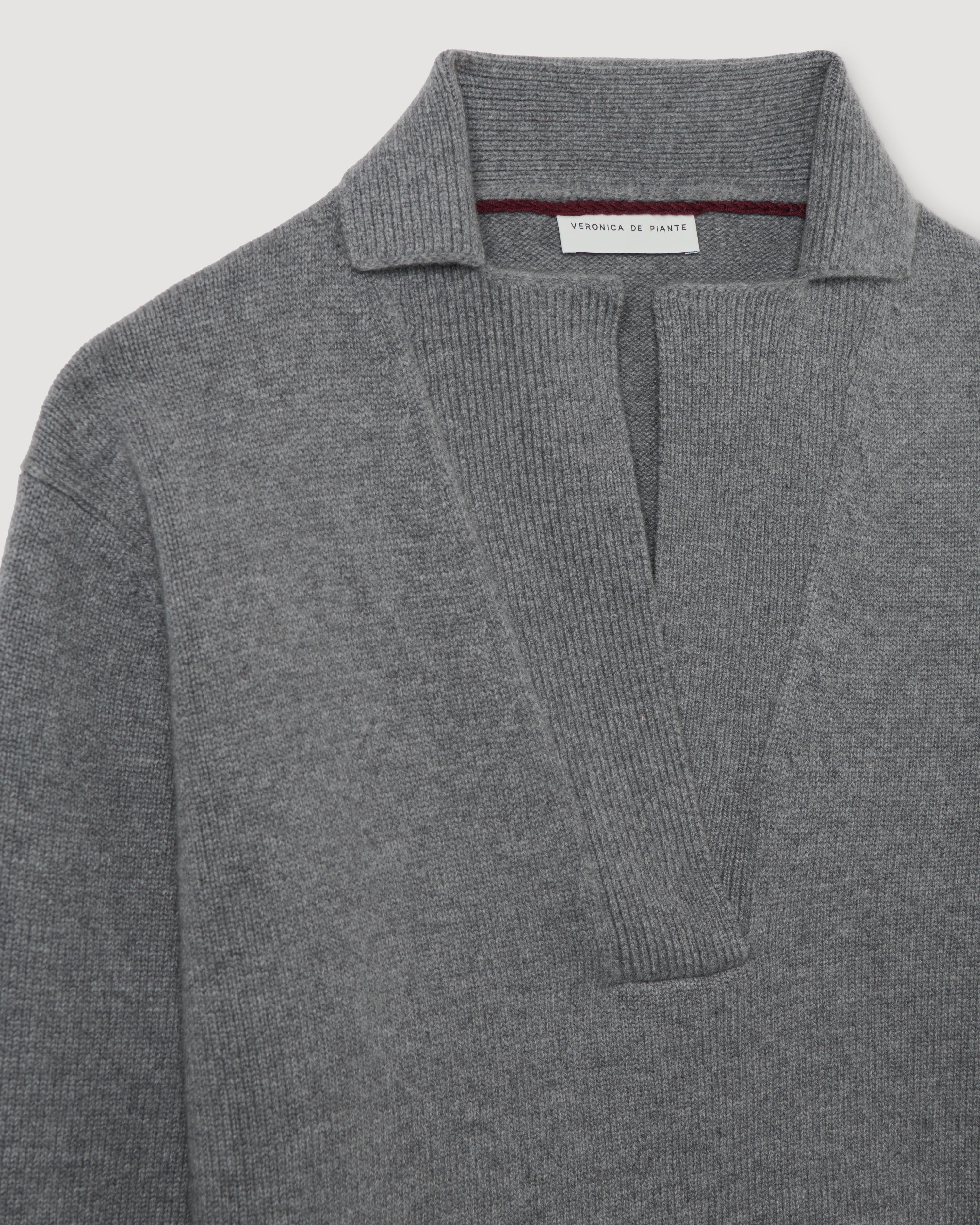Emilie Sweater in Wool Cashmere,  Grey