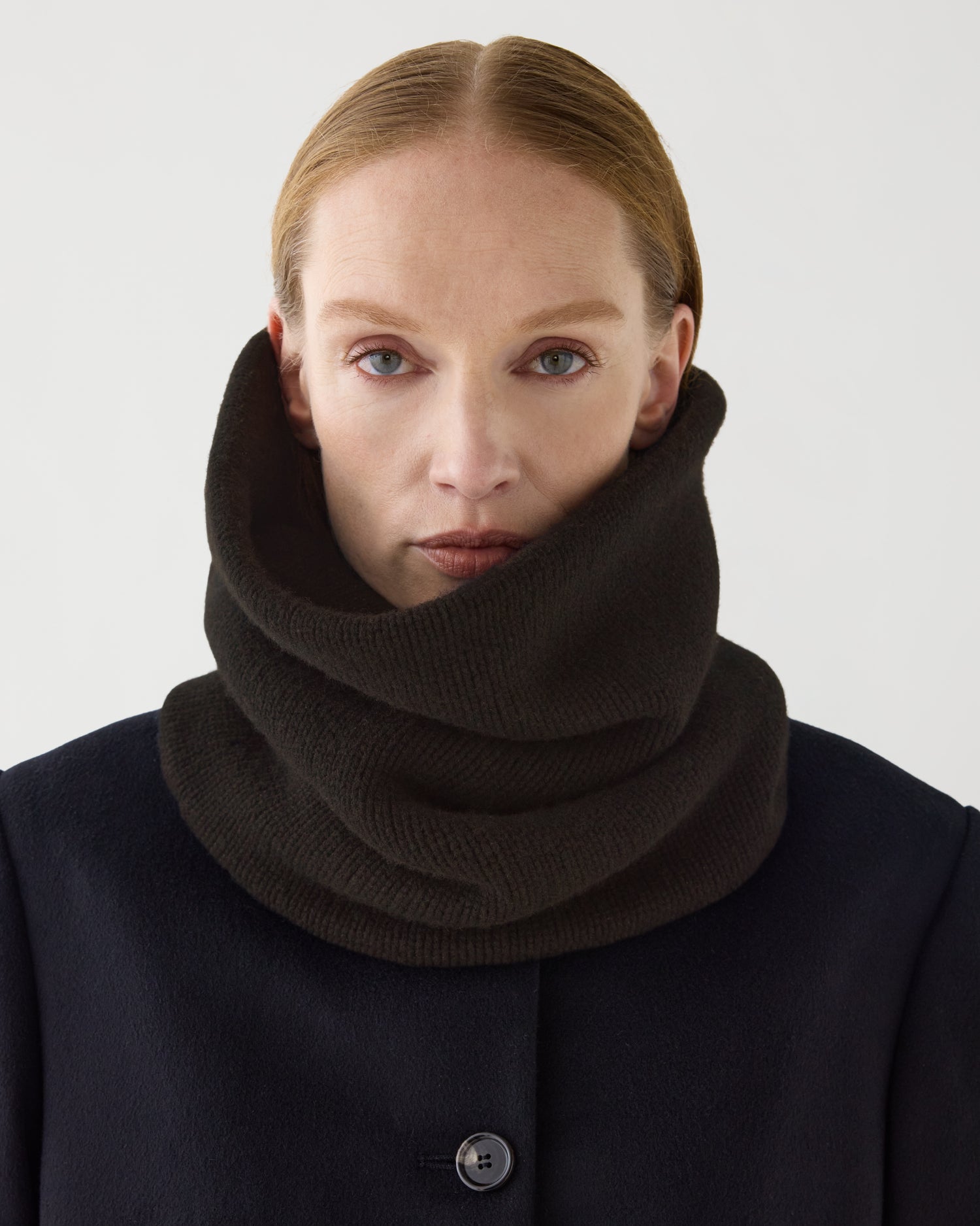 Fleur Snood in Wool Cashmere, Borsalino