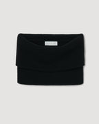 Fleur Snood in Wool Cashmere, Black - Veronica De Piante